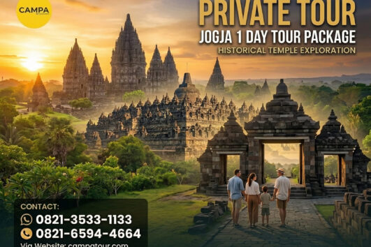 Paket Tour Jogja 1 Hari Candi Borobudur, Candi Prambanan, Candi Ratu Boko Dan Obelix Hill - Campa Tour