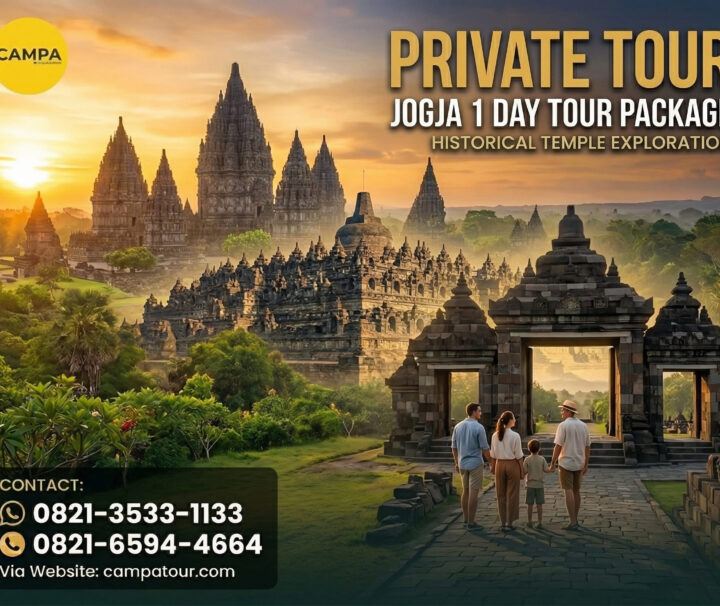 Paket Tour Jogja 1 Hari Candi Borobudur, Candi Prambanan, Candi Ratu Boko Dan Obelix Hill - Campa Tour
