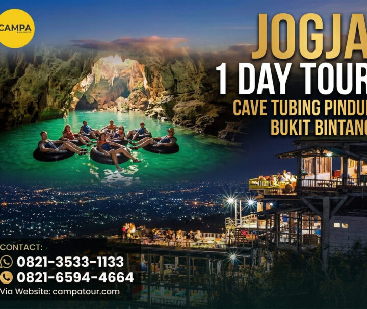 Paket Tour Jogja 1 Hari Cave Tubing Pindul, Air Terjun Sri Gethuk, Pantai Sadranan, Pantai Indrayanti Dan Bukit Bintang - Campa Tour