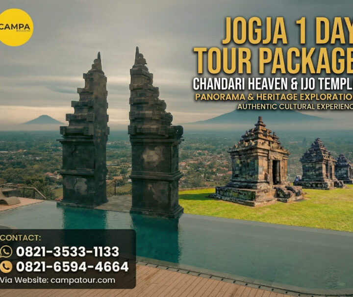 Paket Tour Jogja 1 Hari Chandari Heaven, Obelix Hills, Candi Ijo Dan Tebing Breksi - Campa Tour
