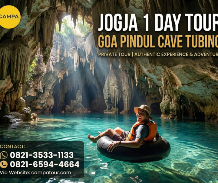 Paket Tour Jogja 1 Hari Goa Pindul, Sungai Oya, Pantai Mesra Dan Heha Sky View - Campa Tour