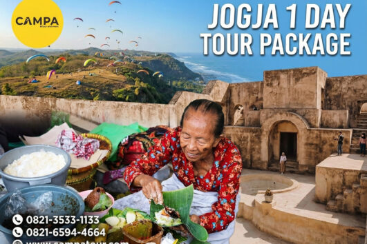 Paket Tour Jogja 1 Hari: Lupis Mbah Satinem, Strolling Di Taman Sari, Situs Warung Boto, Pantai Cemara Sewu, Bukit Paralayang