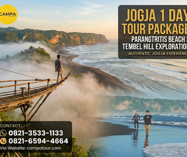 Paket Tour Jogja 1 Hari Pantai Parangtritis, Puncak Becici, Jurang Tambelan Dan Heha Sky View - Campa Tour