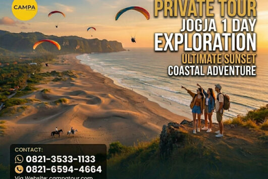 Paket Tour Jogja 1 Hari: Seribu Batu Songgo Langit, Pantai Parangtritis, Gumuk Pasir Dan Bukit Paralayang Watugupit