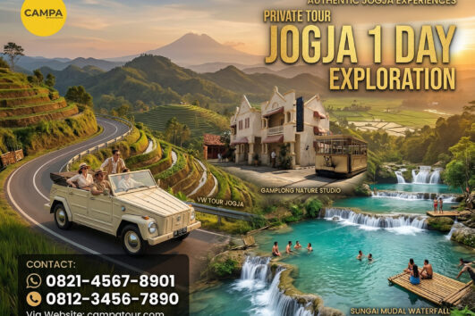 Paket Tour Jogja 1 Hari Studio Alam Gamplong, VW tour dan Taman Sungai Mudal - Campa Tour