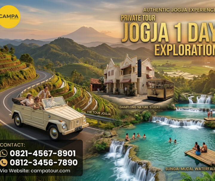Paket Tour Jogja 1 Hari Studio Alam Gamplong, VW tour dan Taman Sungai Mudal - Campa Tour