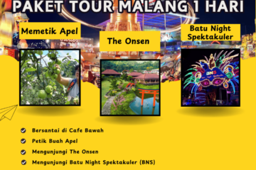 Paket Tour Malang 1 Hari: Café Bawah, Petik Apel, The Onsen Dan Batu Night Spektakuler (BNS)
