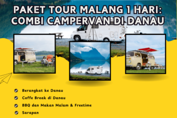 Paket Tour Malang 1 Hari: Combi Campervan di Danau
