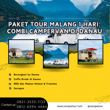 Paket Tour Malang 1 Hari: Combi Campervan di Danau