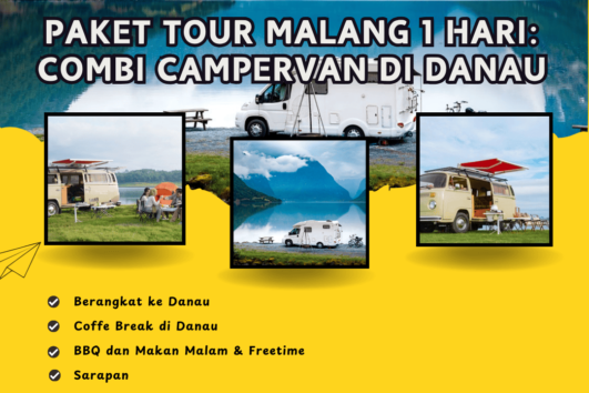 Paket Tour Malang 1 Hari: Combi Campervan di Danau