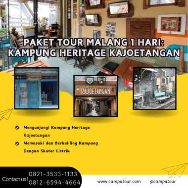 Paket Tour Malang 1 Hari: Kampung Heritage Kajoetangan
