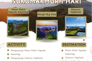 Paket Tour Sukomakmur 1 Hari: Mana Mukti Siguede Kebonlegi, Silancur Highland, Dan Mangli Sky View
