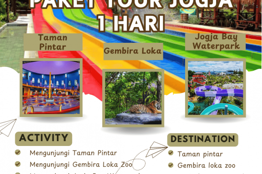Paket Tour Jogja 1 Hari Taman Pintar, Gembira Loka Zoo, Dan Jogja Bay Waterpark