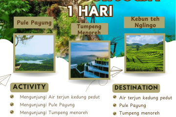 Paket Tour Jogja 1 Hari: Air Terjun Kedung Pedut, Pule Payung, Tumpeng Menoreh Dan Kebun Teh Nglingo