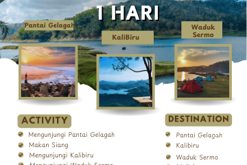 Paket Tour Jogja 1 Hari: Pantai Glagah, Kalibiru Dan Waduk Sermo