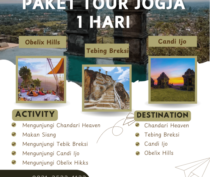 Paket Tour Jogja 1 Hari: Chandari Heaeven, Obelix Hills, Candi Ijo Dan Tebing Breksi