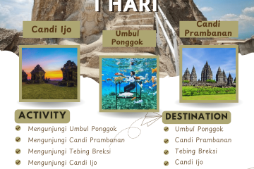 Paket Tour Jogja 1 Hari: Umbul Ponggok, Candi Prambanan, Tebing Breksi Dan Candi Ijo