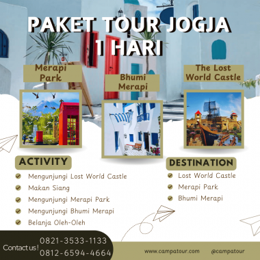 Paket Tour Jogja 1 Hari: The Lost World Castle, Merapi Park, Dan Bhumi Merapi
