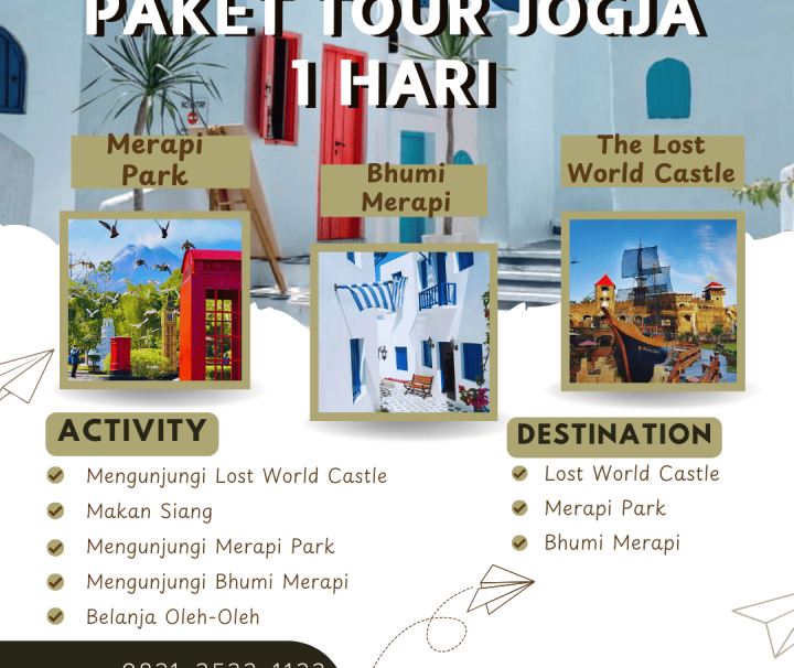 Paket Tour Jogja 1 Hari: The Lost World Castle, Merapi Park, Dan Bhumi Merapi