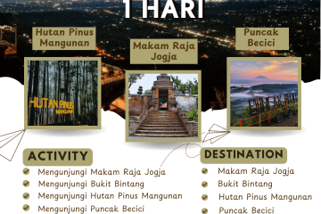 Paket Tour Jogja 1 Hari: Makam Raja Jogja, Hutan Pinus Mangunan, Puncak Becici, Hutan Pinus Pengger Dan Bukit Bintang