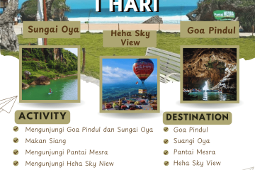 Paket Tour Jogja 1 Hari: Goa Pindul, Sungai Oya, Pantai Mesra Dan Heha Sky View