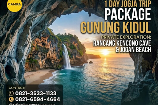 Paket Trip Jogja 1 Hari Gunung Kidul Goa Rancang Kencono, Geo Forest Watu Payung, Pantai Jogan - Campa Tour