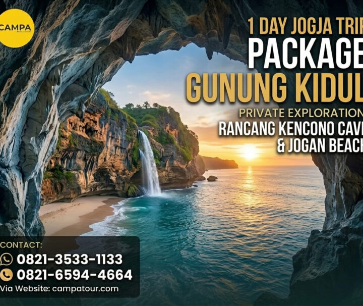 Paket Trip Jogja 1 Hari Gunung Kidul Goa Rancang Kencono, Geo Forest Watu Payung, Pantai Jogan - Campa Tour