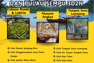 Paket Tour Malang 3 Hari 2 Malam (3H2M): Tumpak Sewu dan Pulau Sempu