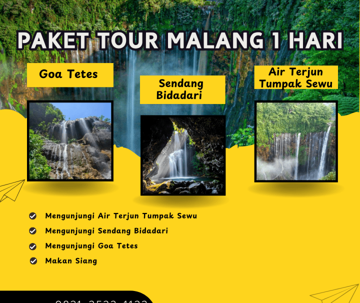 Paket Tour Malang 1 Hari: Air Terjun Tumpak Sewu, Sendang Bidadari, Dan Goa Tetes