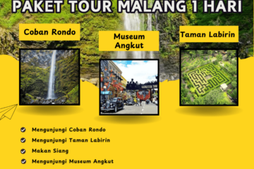 Paket Tour Malang 1 Hari: Coban Rondo, Taman Labirin Dan Museum Angkut