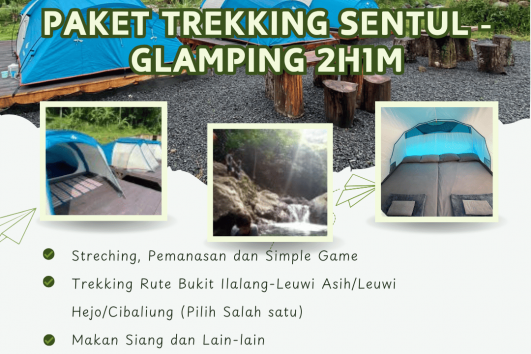 Paket trekking sentul - glamping 2h1m