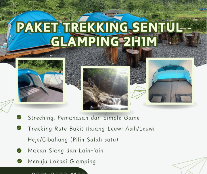 Paket trekking sentul - glamping 2h1m