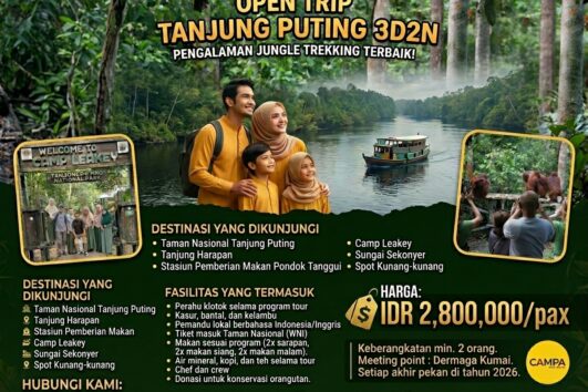 Open Trip Tanjung Puting Termurah 2026 bersama Campa Tour -