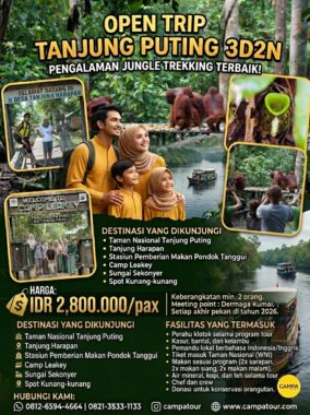 Open Trip Tanjung Puting Termurah 2026 bersama Campa Tour