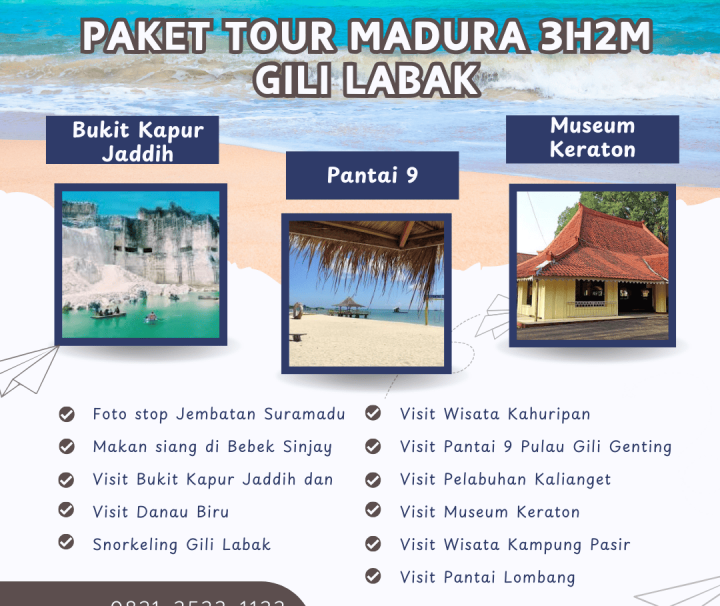 Paket Tour Gili Labak Madura 3 Hari 2 Malam (3H2M)