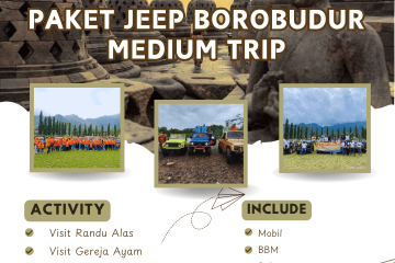 Paket jeep borobudur medium trip