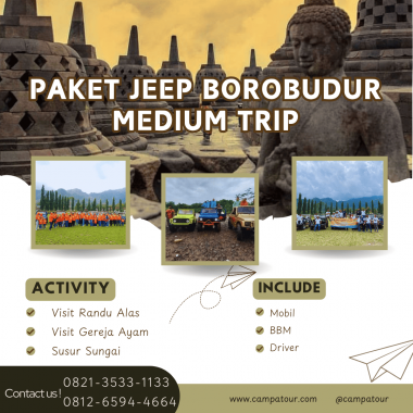 Paket jeep borobudur medium trip
