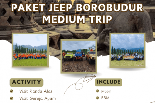 Paket jeep borobudur medium trip