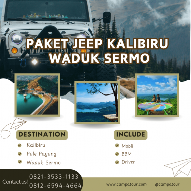 Paket jeep kalibiru waduk sermo