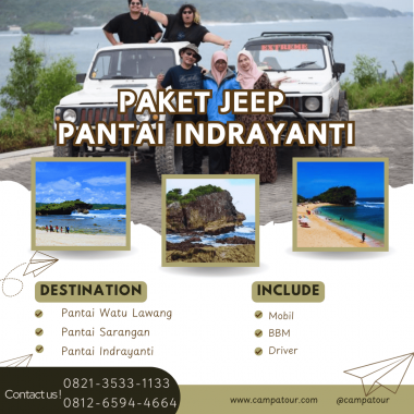 Paket jeep pantai indrayanti