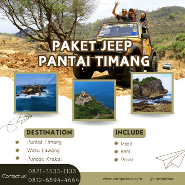 Paket jeep pantai timang
