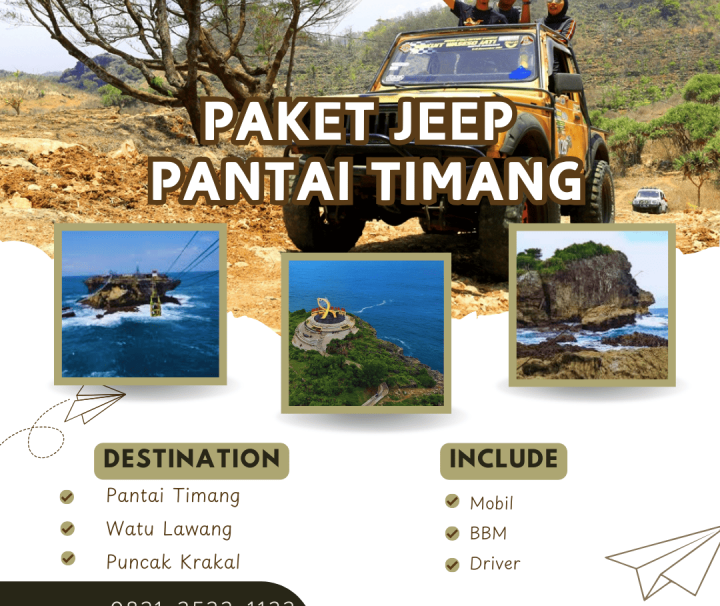 Paket jeep pantai timang