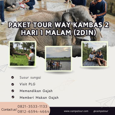 Paket Tour Way Kambas 2 Hari 1 Malam (2D1N) bersama Campa Tour