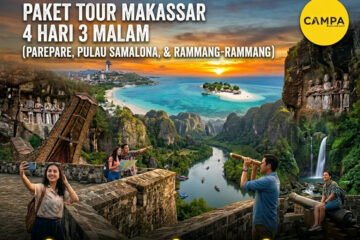 Paket Tour Makassar 4 Hari 3 Malam (Pare Pare, Pulau Samalona dan Rammang Rammang) bersama Campa Tour -