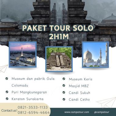Paket Tour Solo 2H1M (2 Hari 1 Malam)
