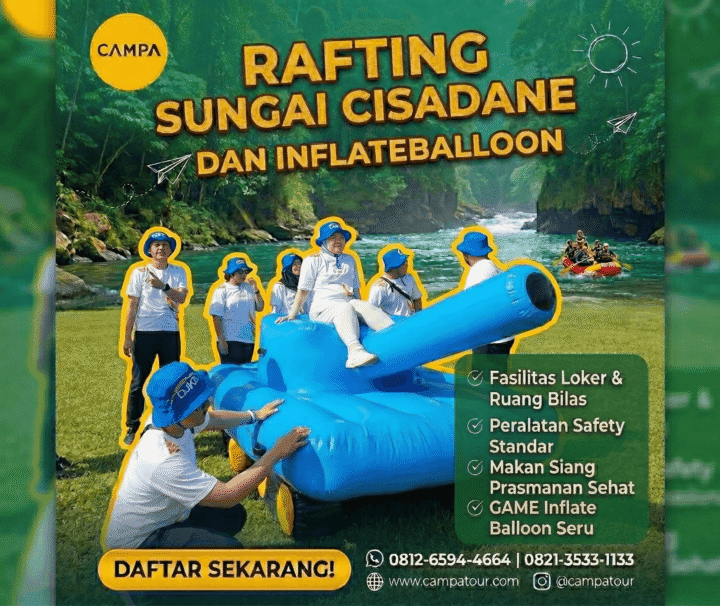 Rafting Sungai Cisadane dan Inflate Ballon - campa tour (1)