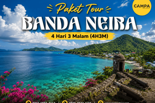 Paket Tour Banda Neira 4 Hari 3 Malam (4H3M) bersama Campa Tour
