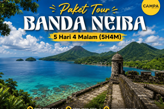 Paket Tour Banda Neira 5 Hari 4 Malam (5H4M) bersama Campa Tour