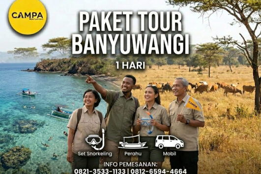 Paket Tour Banyuwangi 1 Hari (Bangsring Underwater dan Taman Nasional Baluran)_Campa Tour