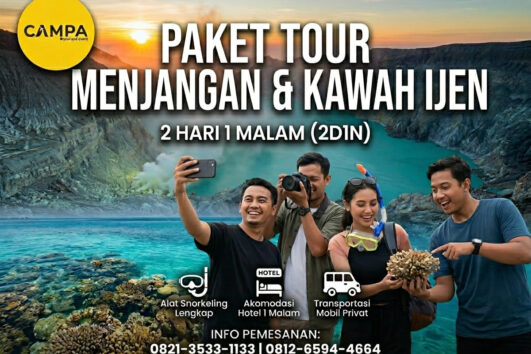 Paket Tour Banyuwangi 2 Hari 1 Malam (2H1M) Menjangan dan Kawah Ijen_Campa Tour